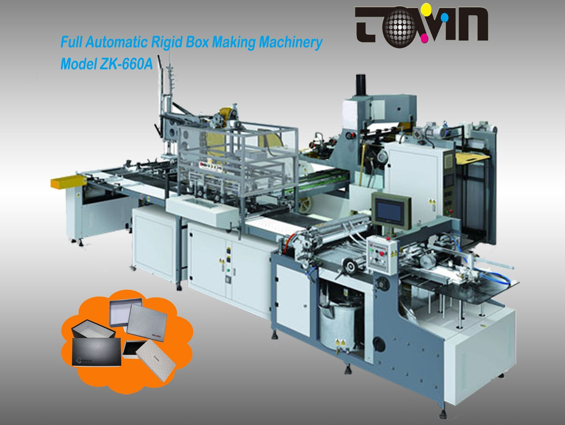 ZK-660A Full Automatic Rigid Box Making Machinery